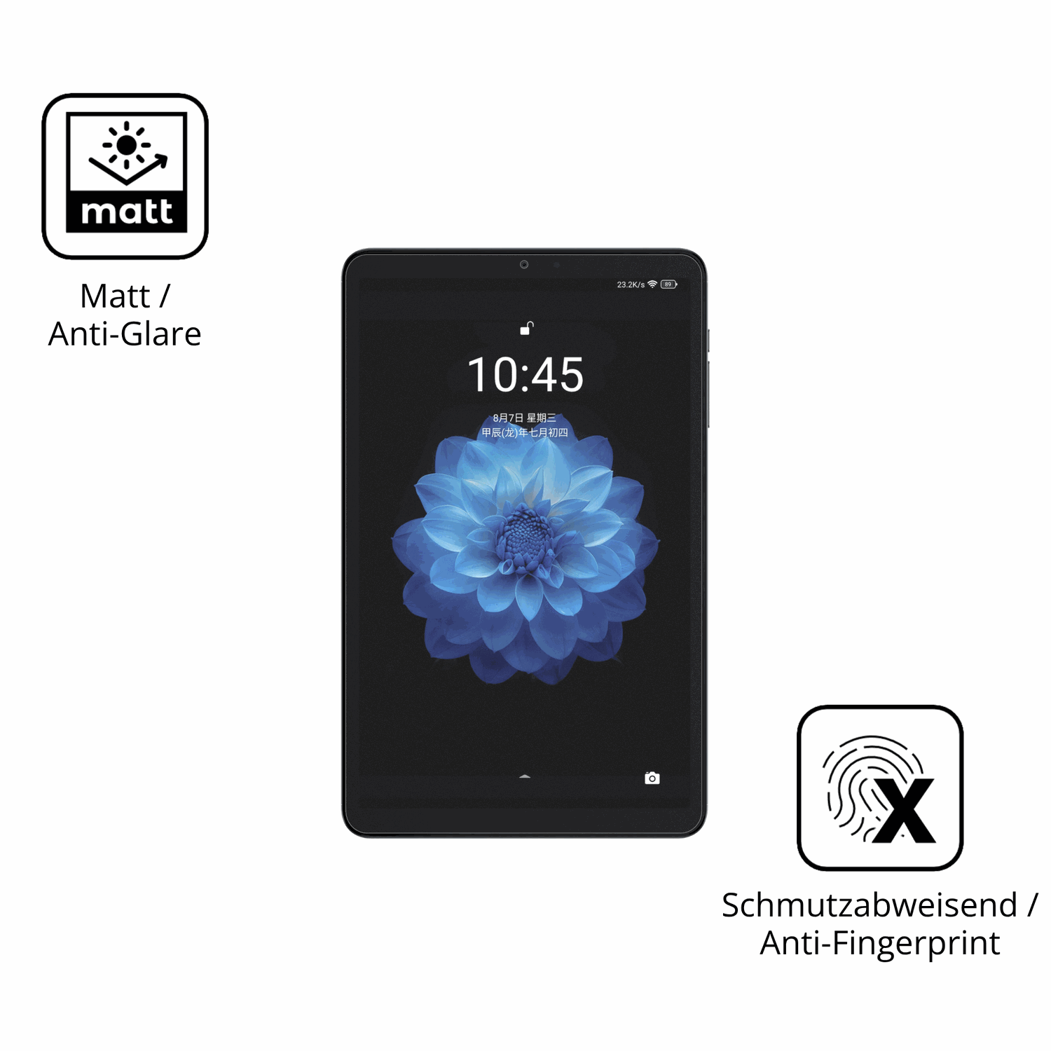 9H Hartbeschichtete, flexible Folie passend zugeschnitten für alldocubeiplay 60 mini