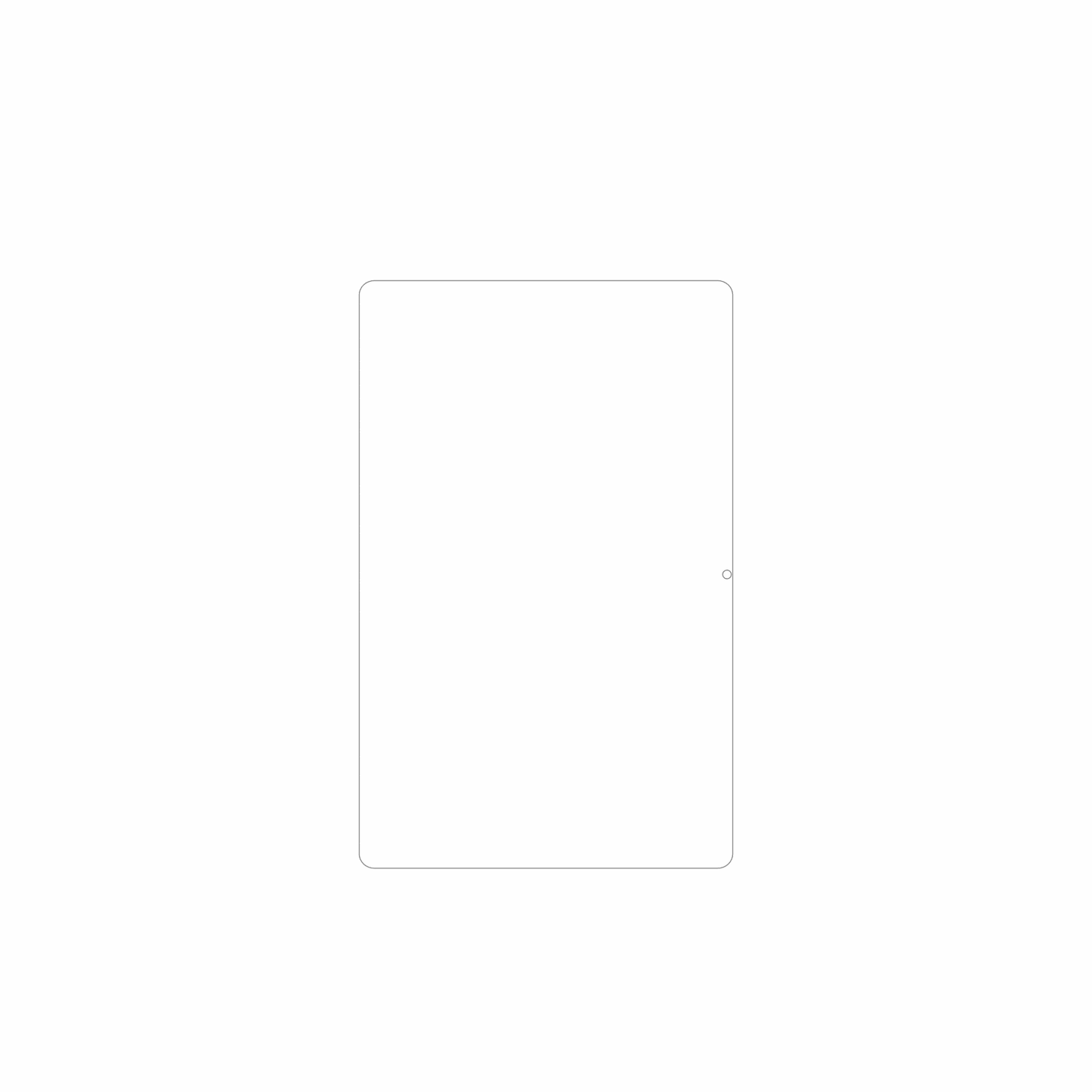 dipos Displayschutz für alldocubeiplay 70e, mattierte Oberfläche, geringe Dicke und perfekte Passform