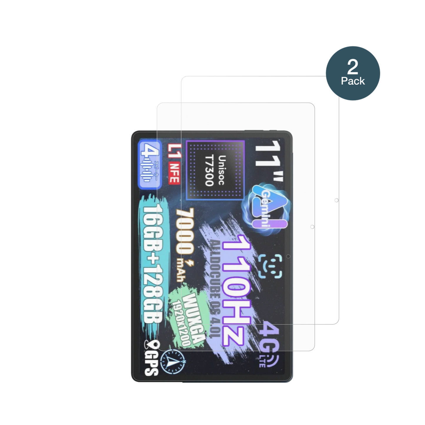 alldocubeiplay 70e mit aufgebrachter dipos Panzerfolie, die lästige Fingerabdrücke minimiert