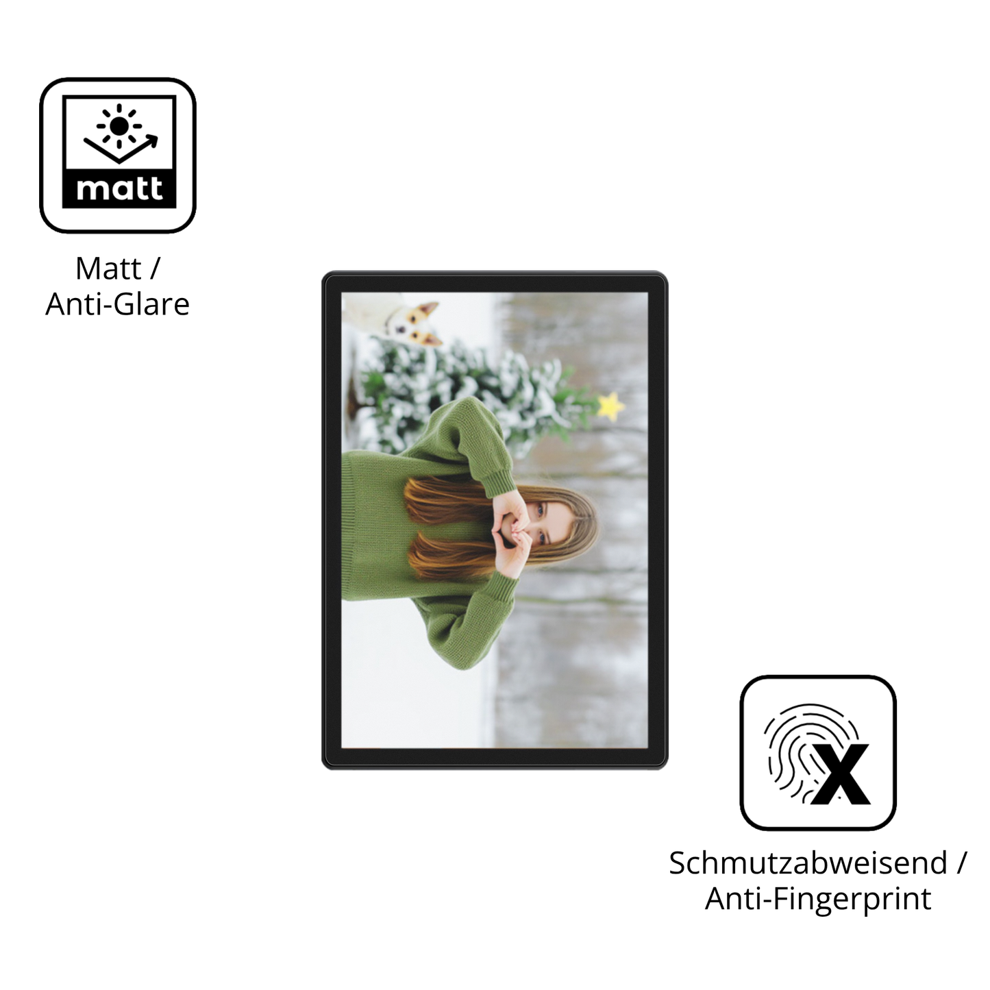 Dünne und entspiegelnde Folie passend zugeschnitten für Alldocube iPlay 70 SE