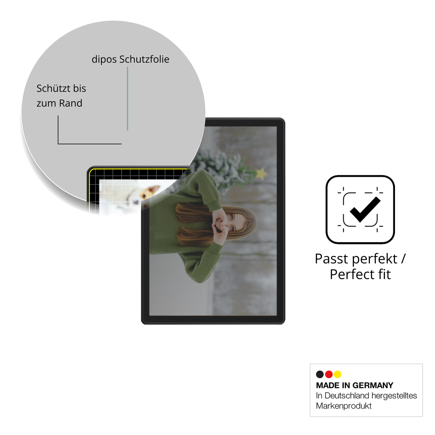 Schutz gegen Kratzer auf dem Alldocube iPlay 70 SE Glas durch Schlüssel oder Ähnliches