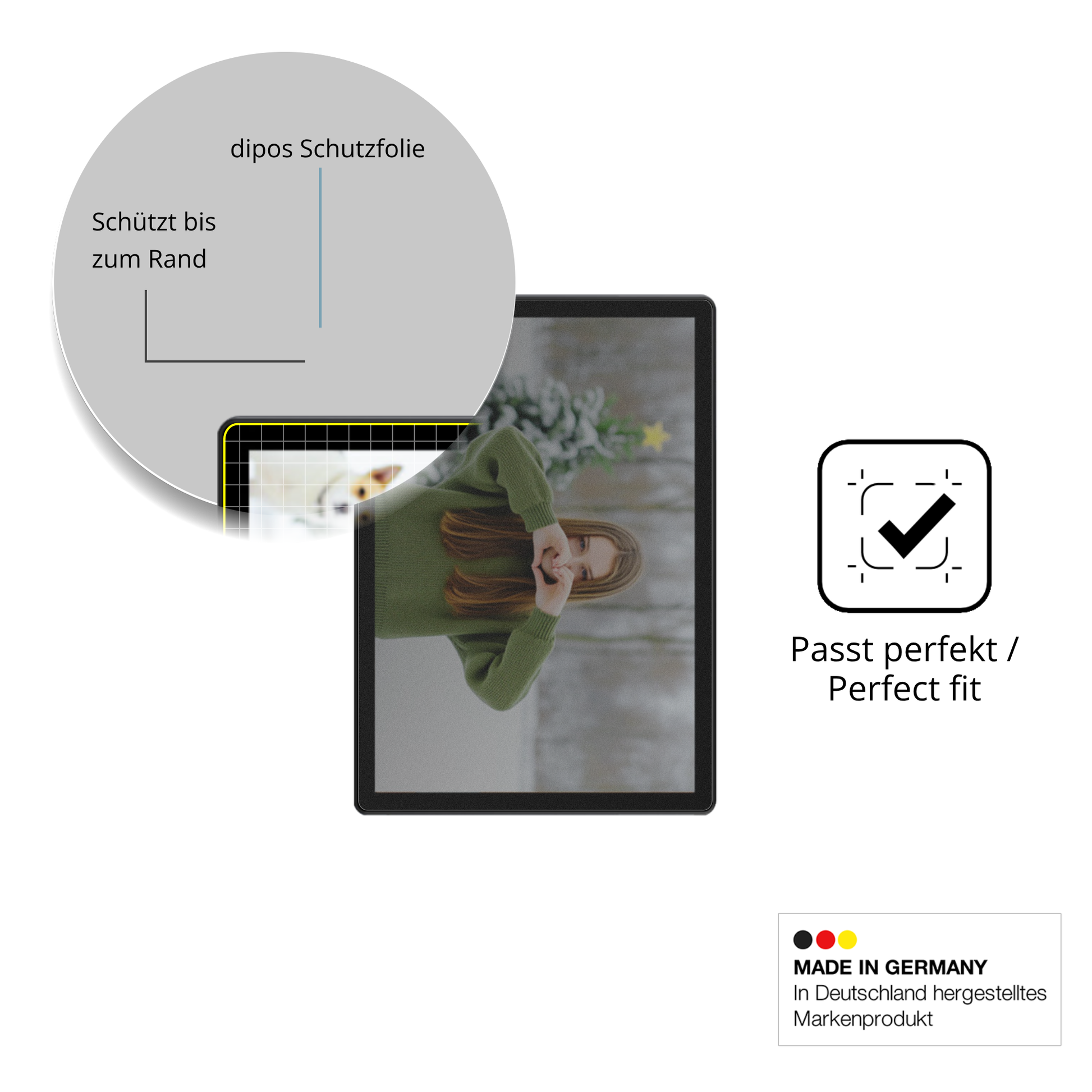 Schutz gegen Kratzer auf dem Alldocube iPlay 70 SE Glas durch Schlüssel oder Ähnliches