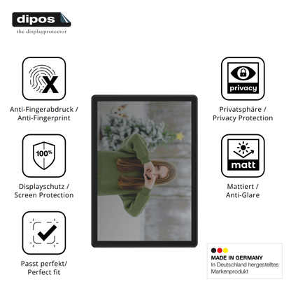 Privatsphäre-Schutz durch Sichtschutz-Folie passend zugeschnitten für Alldocube iPlay 70 SE