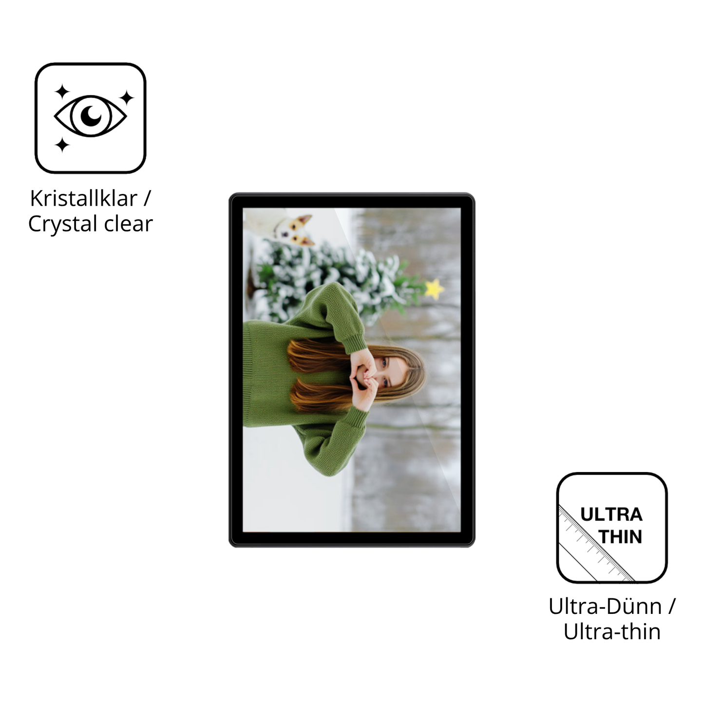Dünne und klare Folie passend zugeschnitten für Alldocube iPlay 70 SE