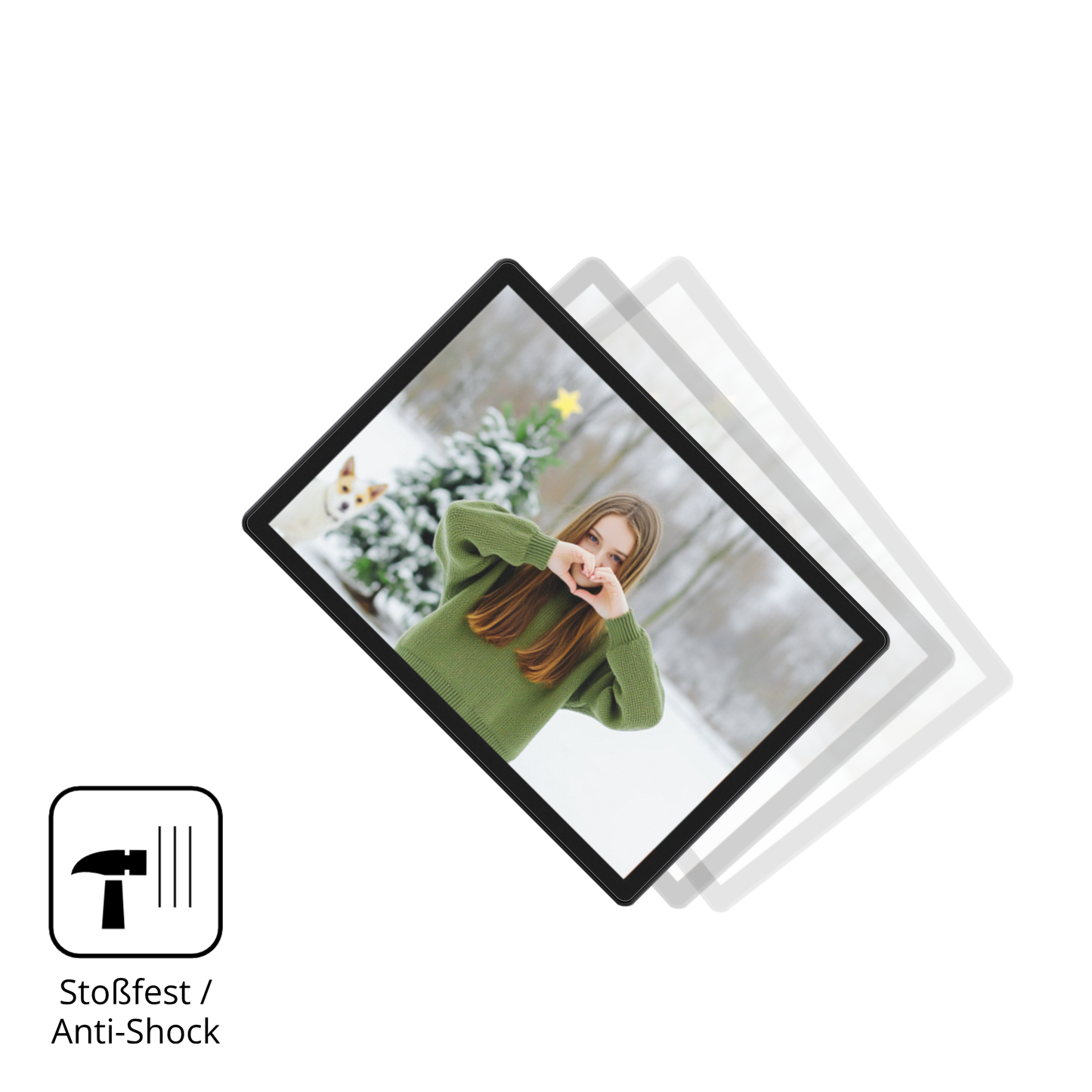 Schutz gegen Kratzer auf dem Alldocube iPlay 70 SE Glas durch Schlüssel, Stöße gegen die Tischkante oder Stürze