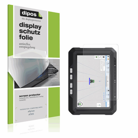 Matte Displayschutzfolie von dipos passend für Allynav AF305, präziser Zuschnitt und blasenfrei montiert