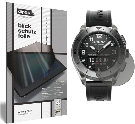 Blickschutzfolie von dipos passend für Alpina AlpinerX Alive, präziser Zuschnitt und blasenfrei montiert