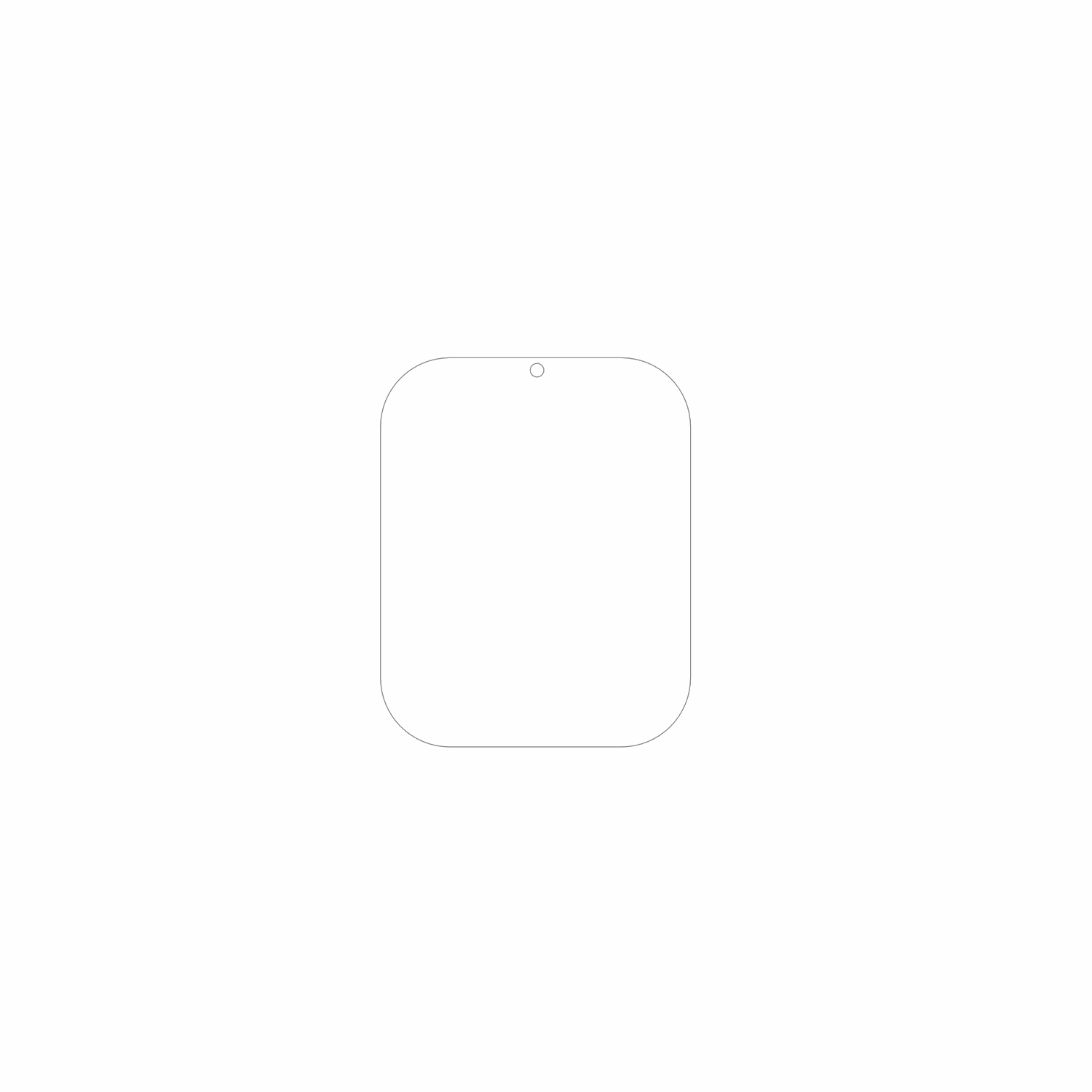 dipos Displayschutz für Alutoria A22 1.57 Zoll Smartwatch, mattierte Oberfläche, geringe Dicke und perfekte Passform