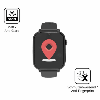 Dünne und entspiegelnde Folie passend zugeschnitten für Alutoria A22 1.57 Zoll Smartwatch