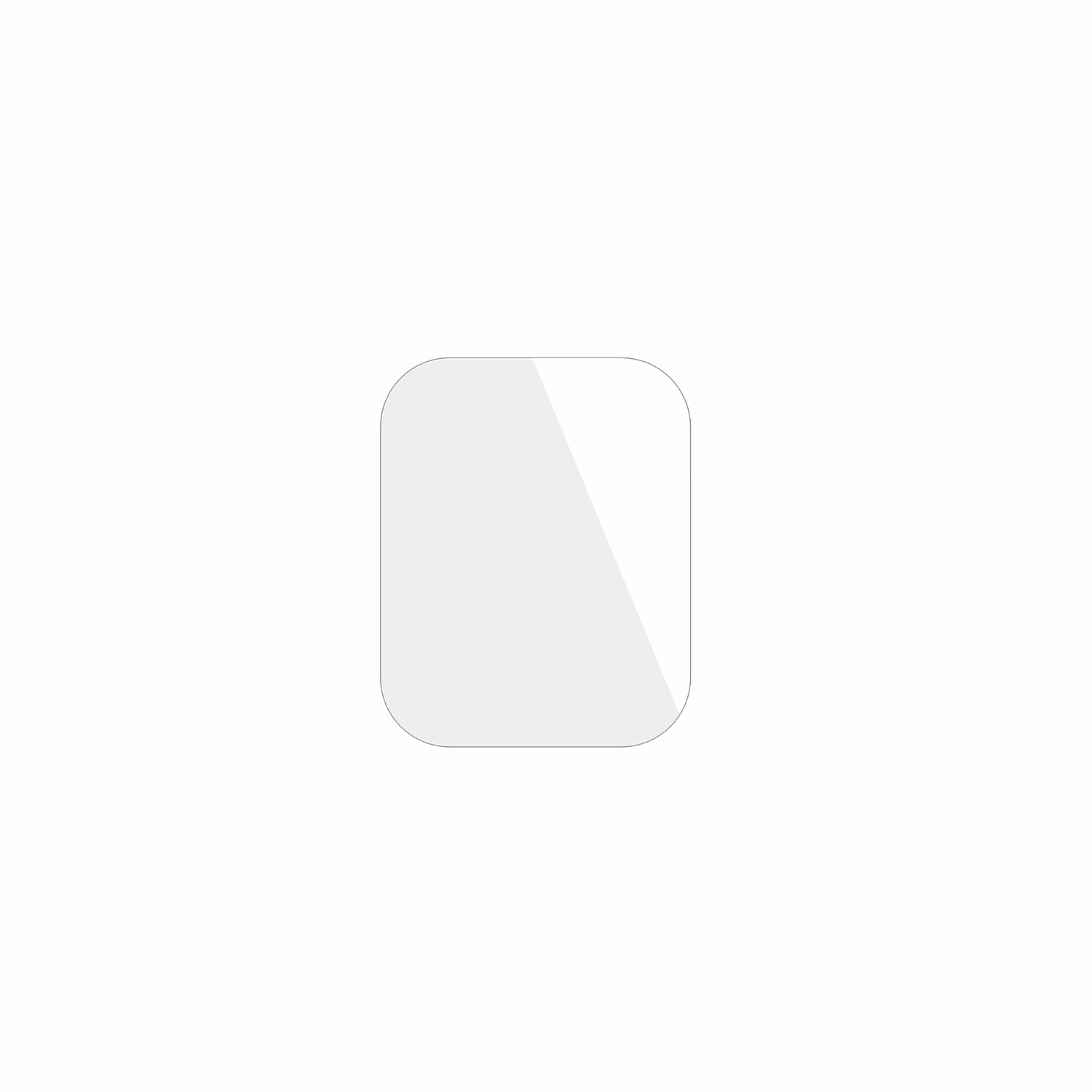dipos Displayschutz für Alutoria A22 1.57 Zoll Smartwatch, transparente Oberfläche, geringe Dicke und perfekte Passform