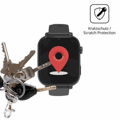 Schutz gegen Kratzer auf dem Alutoria A22 1.57 Zoll Smartwatch Glas durch Schlüssel oder Ähnliches