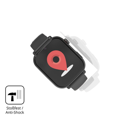 Schutz gegen Kratzer auf dem Alutoria A22 1.57 Zoll Smartwatch Glas durch Schlüssel, Stöße gegen die Tischkante oder Stürze