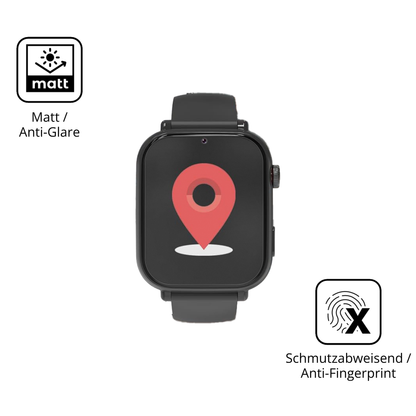 9H Hartbeschichtete, flexible Folie passend zugeschnitten für Alutoria A22 1.57 Zoll Smartwatch