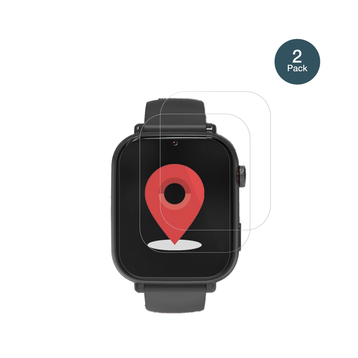AlutoriaA22 1.57 Zoll Smartwatch mit aufgebrachter dipos Flex Schutzfolie, glasklare Darstellung ohne Einschränkungen