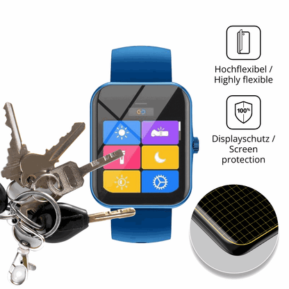 dipos Displayschutz für Alutoria S80K, transparente Oberfläche, perfekte Passform auch für die Rundungen