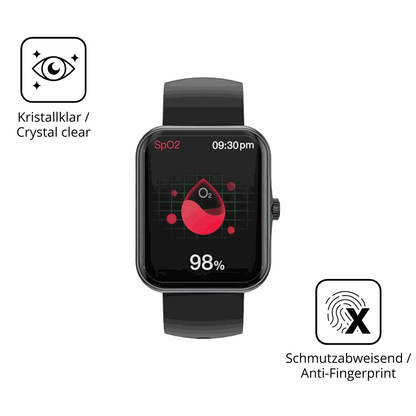 Flexible TPU-Folie passend zugeschnitten für Alutoria S80K 1.83 Zoll Smartwatch, vollständige Abdeckung
