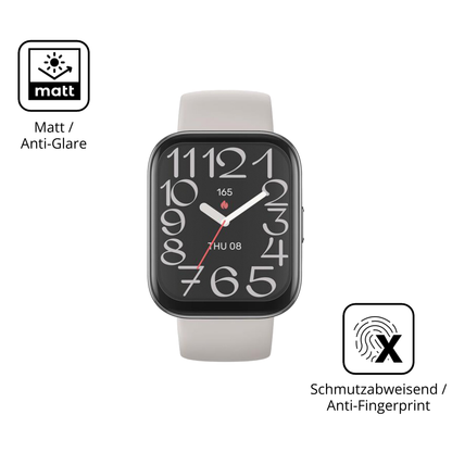 9H Hartbeschichtete, flexible Folie passend zugeschnitten für Amazfit Bip 5 Unity