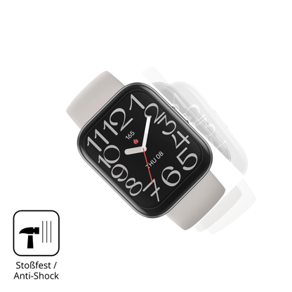 Schutz gegen Kratzer auf dem Amazfit Bip 5 Unity Glas durch Schlüssel, Stöße gegen die Tischkante oder Stürze