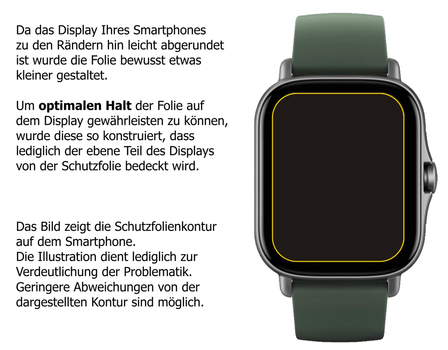 6x Schutzfolie klar für Amazfit GTS 2e Display-Schutzfolie