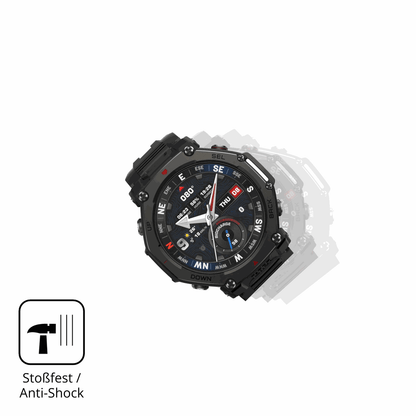 2x 9H Schutzfolie matt für Amazfit T-Rex 3 Pro Panzerfolie