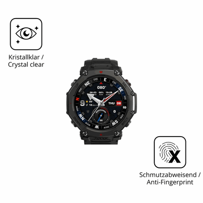 2x 9H Schutzfolie für Amazfit T-Rex 3 Pro Panzerfolie