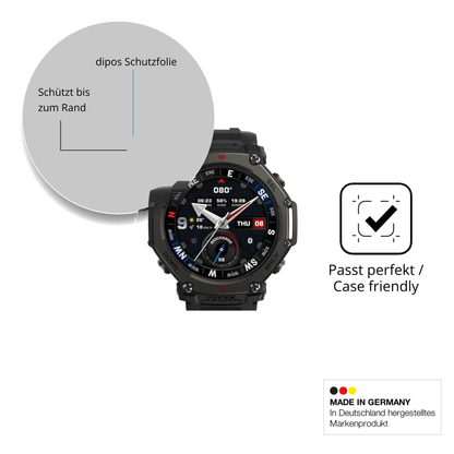 2x 9H Schutzfolie für Amazfit T-Rex 3 Pro Panzerfolie