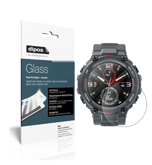 1x 9H Schutzfolie matt für Amazfit T-Rex Smartwatch Panzerfolie