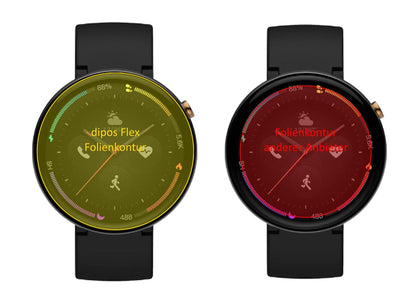 2x 3D Full Cover Schutzfolie für Amazfit Verge 2