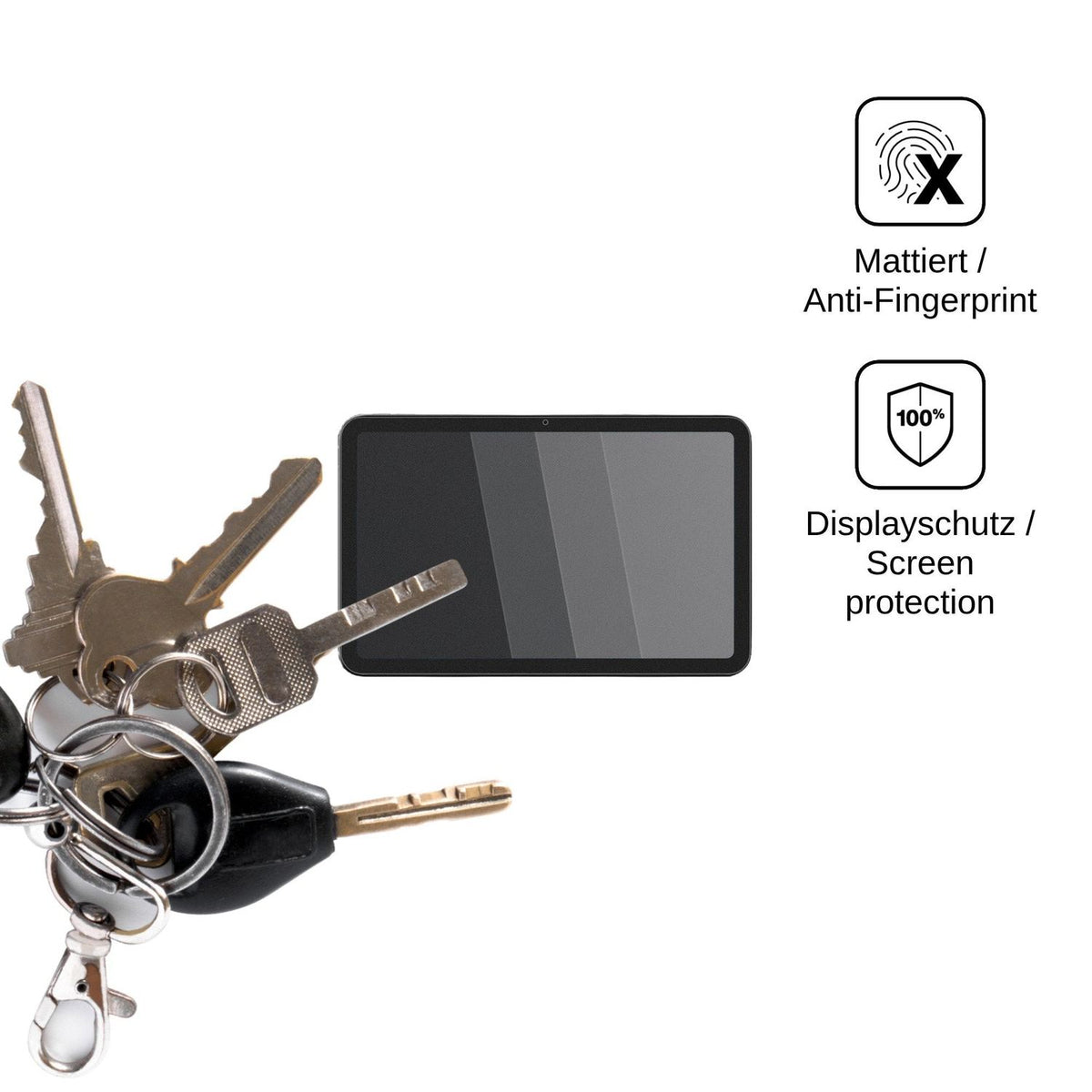 Blickschutzfolie für Amazon Alexa Tablet 8 matt Schutzfolie Privacy