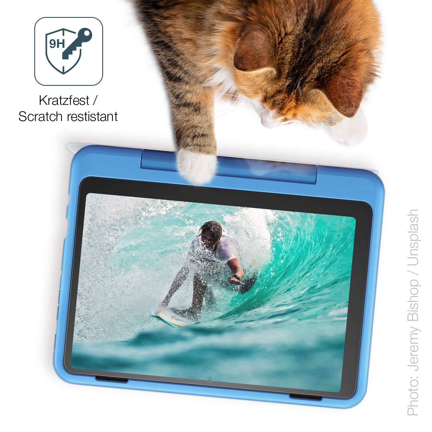 dipos Displayschutz für Amazon Fire HD 8 Kids Pro 2024, mattierte Oberfläche, robuste Festigkeit und perfekte Passform