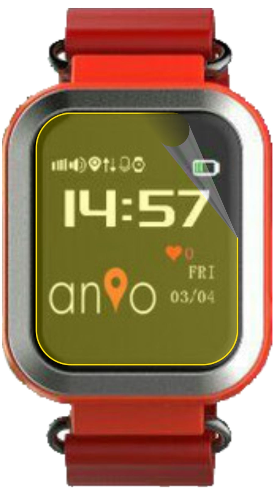 dipos Displayschutz für Anio 3 Touch, transparente Oberfläche, geringe Dicke und perfekte Passform