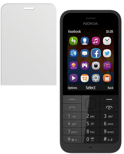 225Nokia mit aufgebrachter dipos Displayschutzfolie, die lästige Fingerabdrücke minimiert