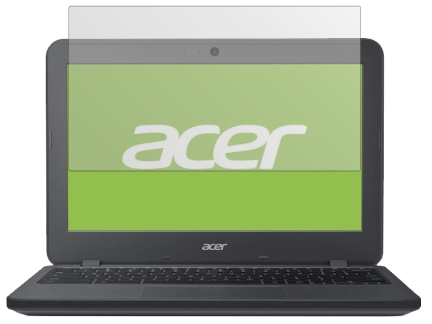 AcerChromebook 11 N7 mit aufgebrachter dipos Displayschutzfolie, die lästige Fingerabdrücke minimiert
