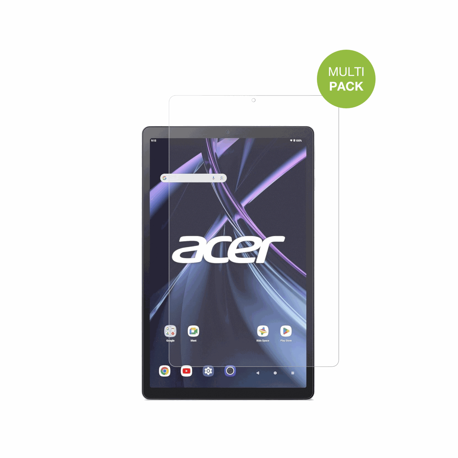 AcerIconia Tab A11 mit aufgebrachter dipos Displayschutzfolie, die lästige Fingerabdrücke minimiert