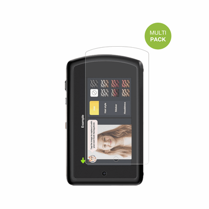 AhlirmoyDC310 mit aufgebrachter dipos Displayschutzfolie, die lästige Fingerabdrücke minimiert