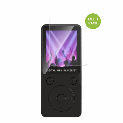 AivaneS11 MP3-Player mit aufgebrachter dipos Displayschutzfolie, die lästige Fingerabdrücke minimiert