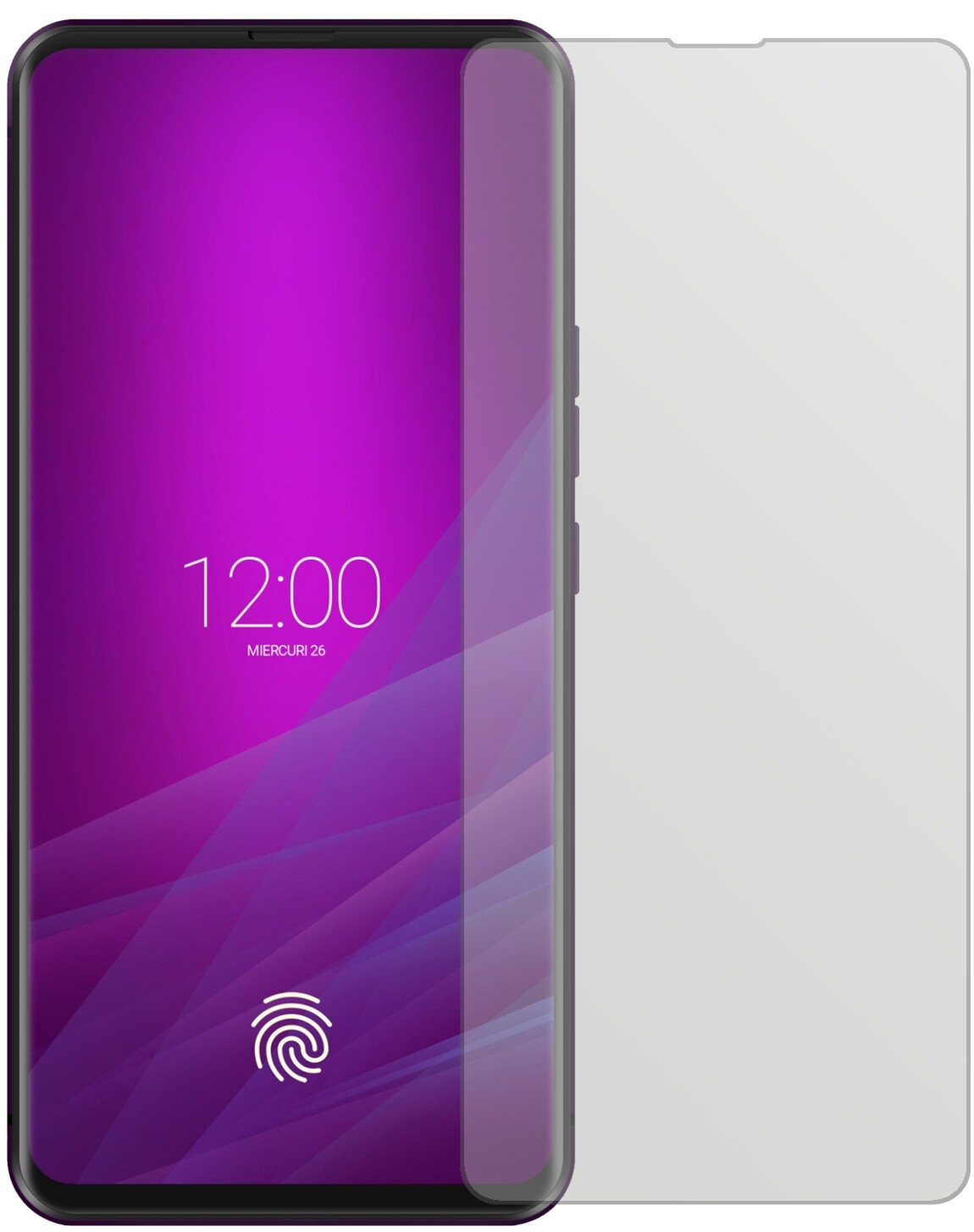 AllviewSoul X6 Xtreme mit aufgebrachter dipos Displayschutzfolie, die lästige Fingerabdrücke minimiert