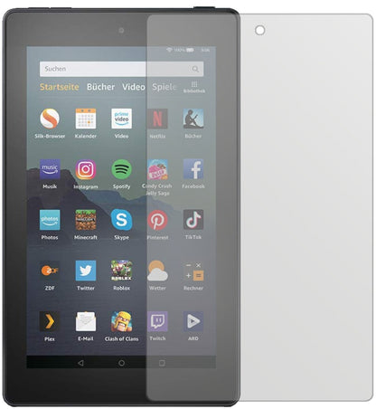 AmazonFire 7 Tablet Kids Edition (2019) mit aufgebrachter dipos Displayschutzfolie, die lästige Fingerabdrücke minimiert