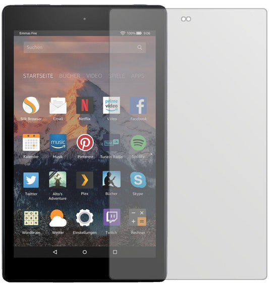 Matte Displayschutzfolie von dipos passend für Amazon Fire HD 8 (2018), präziser Zuschnitt und blasenfrei montiert