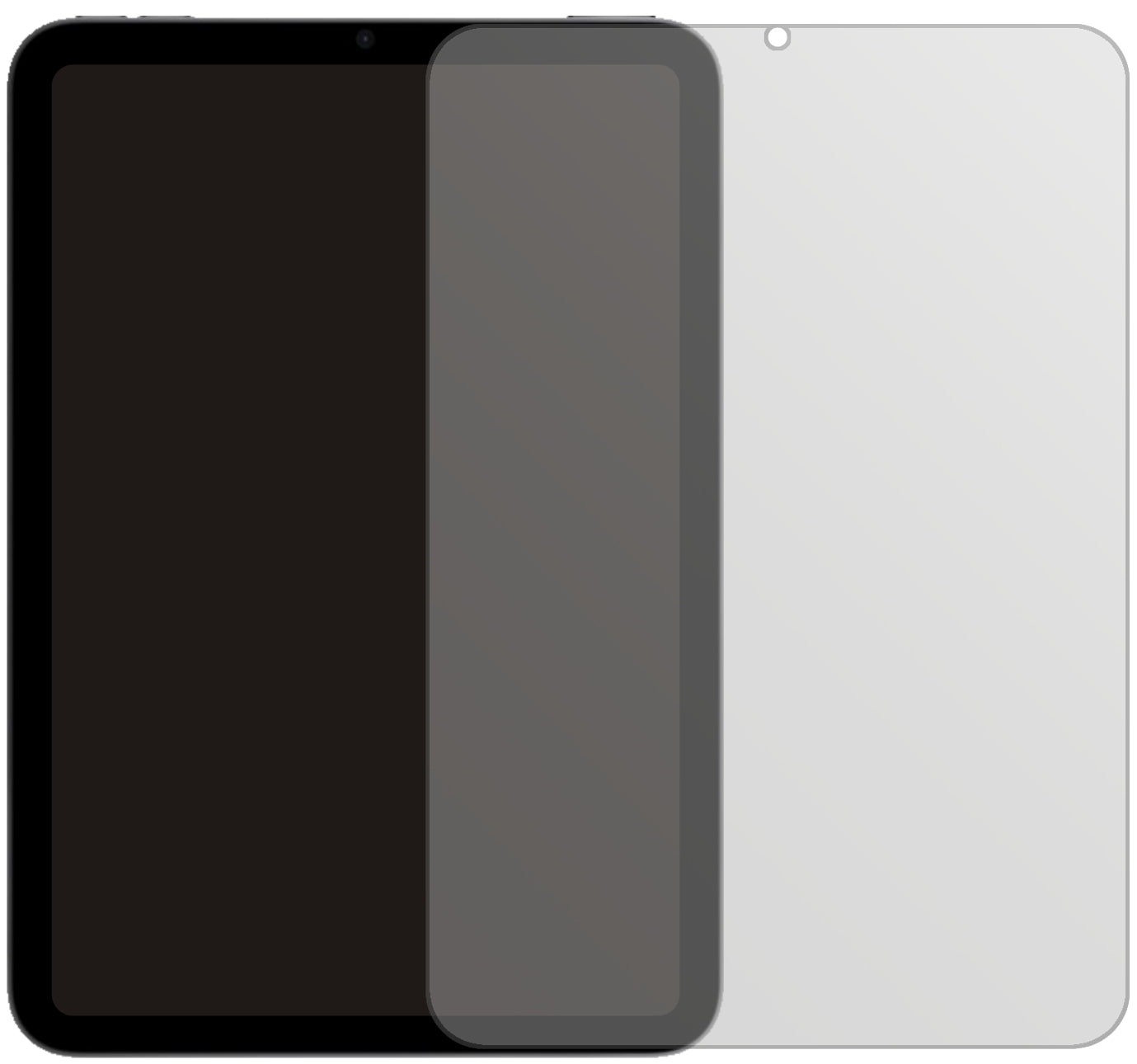 AppleiPad mini 6 mit aufgebrachter dipos Displayschutzfolie, die lästige Fingerabdrücke minimiert