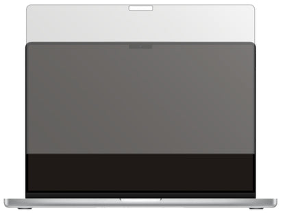 AppleMacBook Pro 14 Zoll (2021) mit aufgebrachter dipos Displayschutzfolie, die lästige Fingerabdrücke minimiert