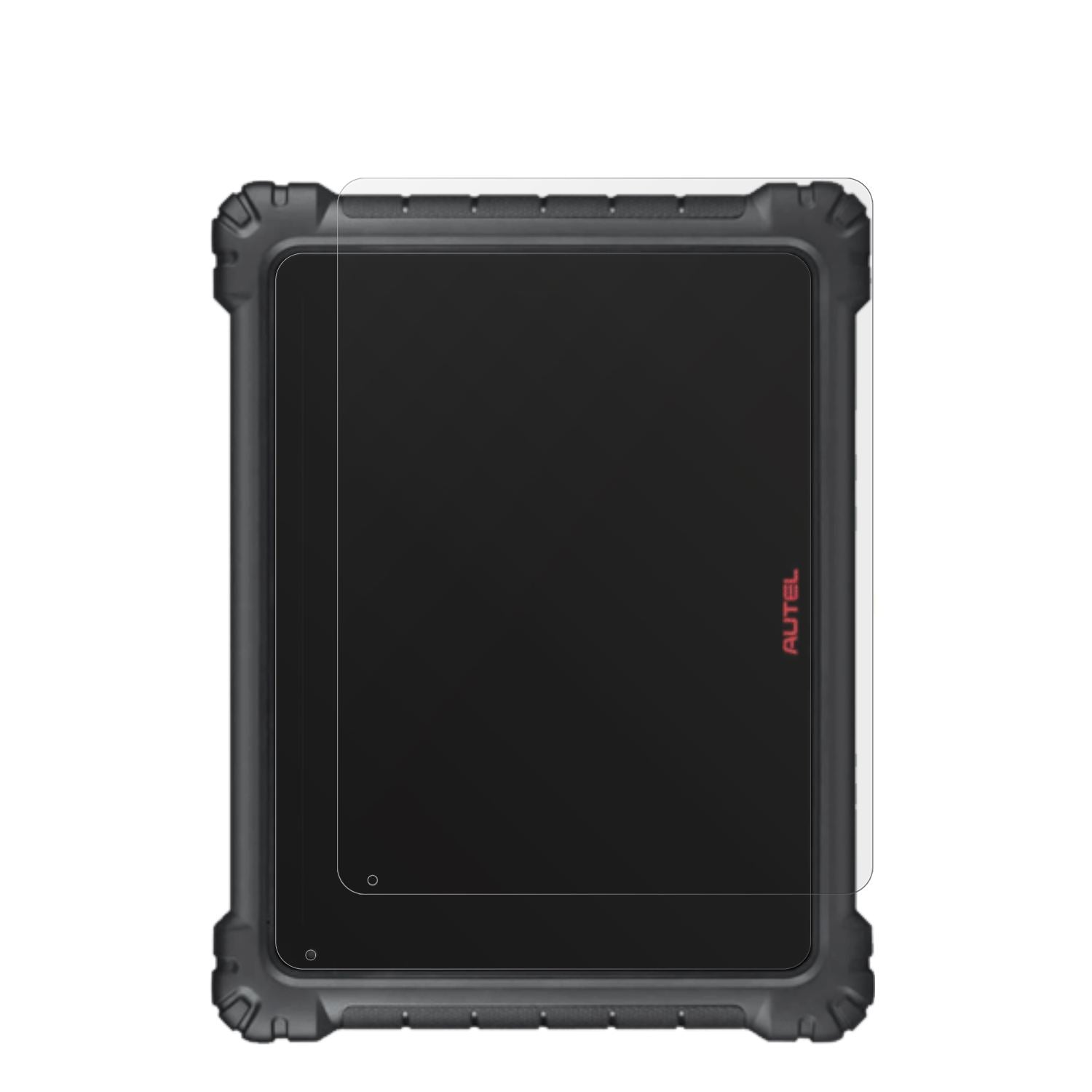 AutelMaxiCom Ultra Lite S mit aufgebrachter dipos Displayschutzfolie, die lästige Fingerabdrücke minimiert