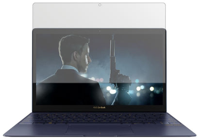 AsusZenbook 3 mit aufgebrachter dipos Displayschutzfolie, die lästige Fingerabdrücke minimiert