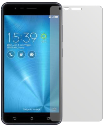 AsusZenFone Zoom S mit aufgebrachter dipos Displayschutzfolie, die lästige Fingerabdrücke minimiert
