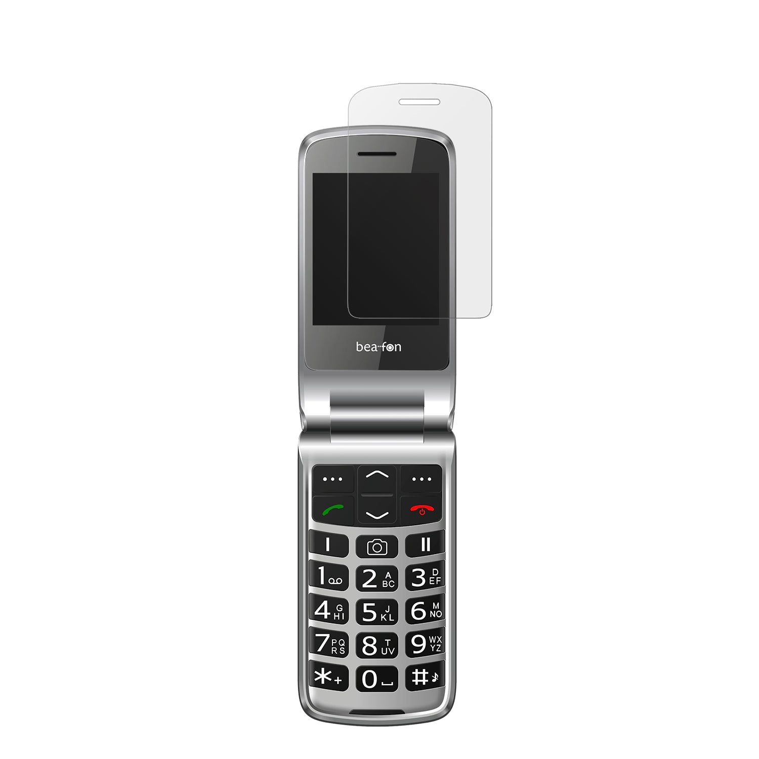 BeafonSL605 mit aufgebrachter dipos Displayschutzfolie, die lästige Fingerabdrücke minimiert