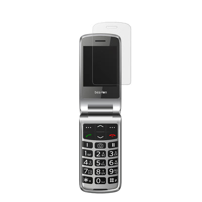 BeafonSL605 mit aufgebrachter dipos Displayschutzfolie, die lästige Fingerabdrücke minimiert