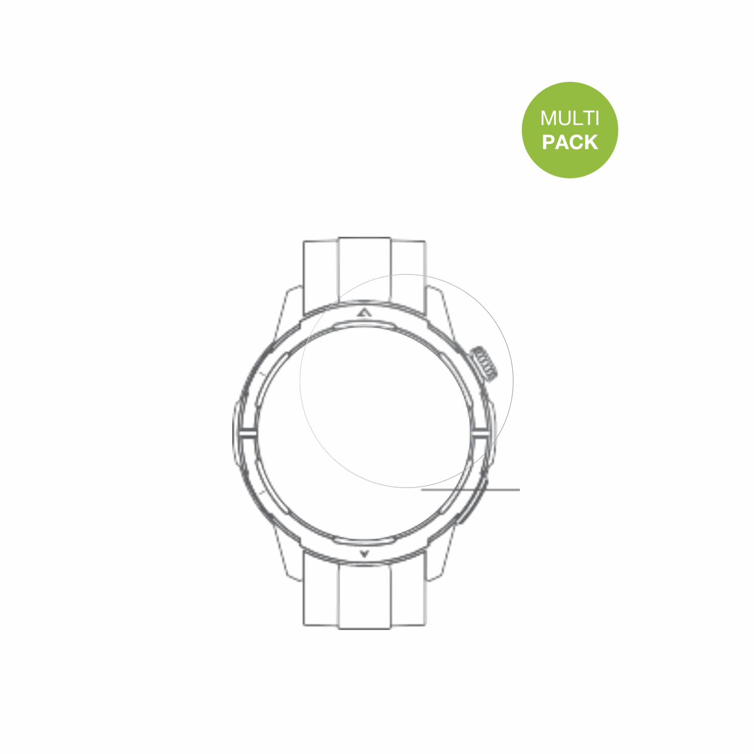BeafonSmartwatch 601 mit aufgebrachter dipos Displayschutzfolie, die lästige Fingerabdrücke minimiert