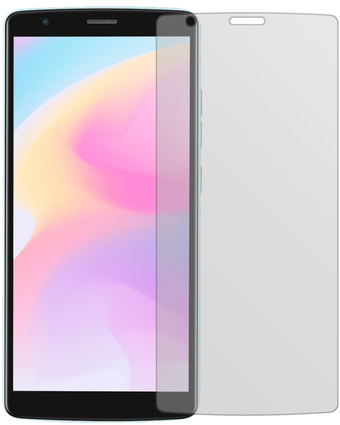 BlackviewA20 Pro mit aufgebrachter dipos Displayschutzfolie, die lästige Fingerabdrücke minimiert
