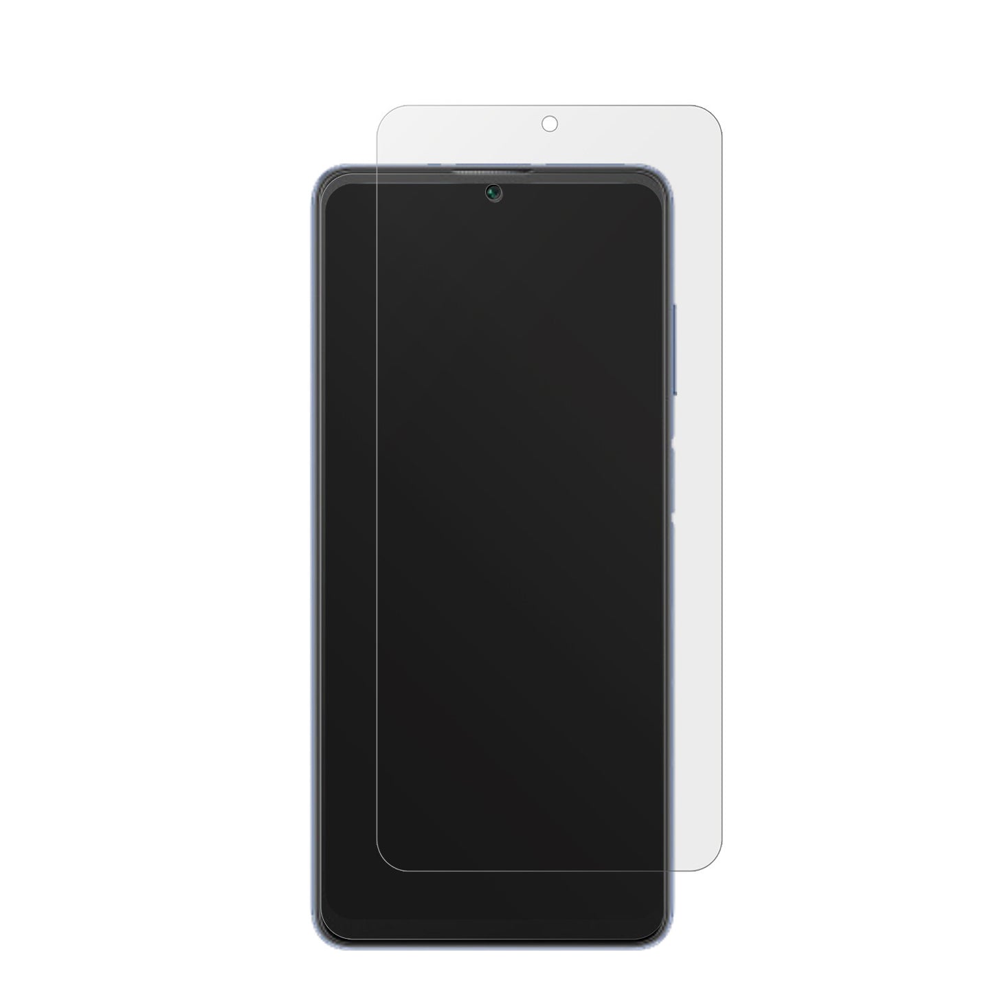 BlackviewA53 Pro mit aufgebrachter dipos Displayschutzfolie, die lästige Fingerabdrücke minimiert