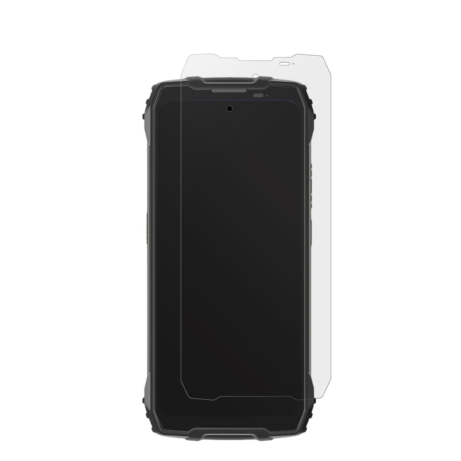BlackviewBL7000 5G mit aufgebrachter dipos Displayschutzfolie, die lästige Fingerabdrücke minimiert